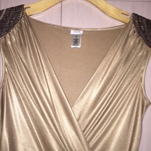 Cache gold dress